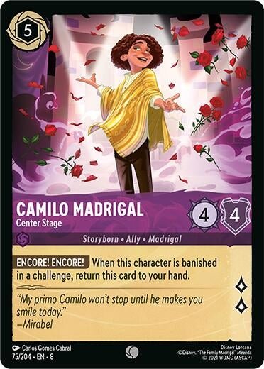 Disney Lorcana - Camilo Madrigal - Center Stage (75/204) (Reign of Jafar)