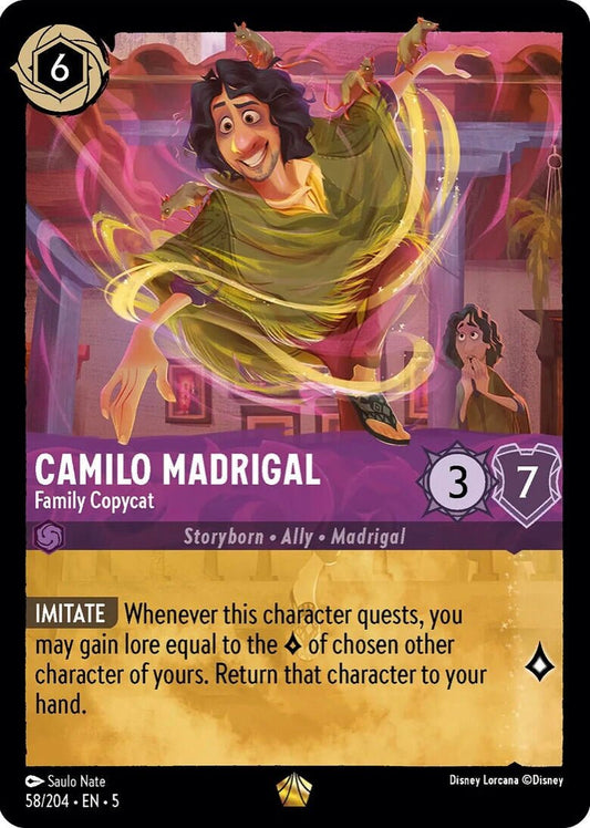 Disney Lorcana - Camilo Madrigal - Family Copycat (58/204) (Shimmering Skies)