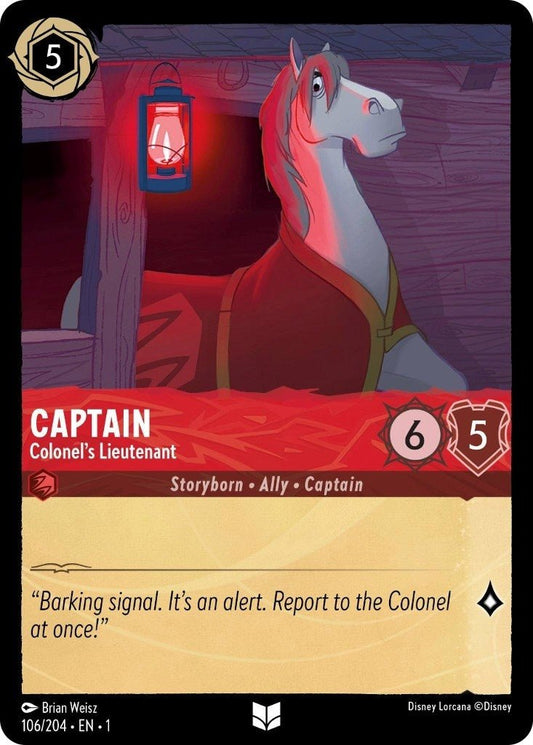 Disney Lorcana - Captain - Colonel's Lieutenant (106/204) (The First Chapter)