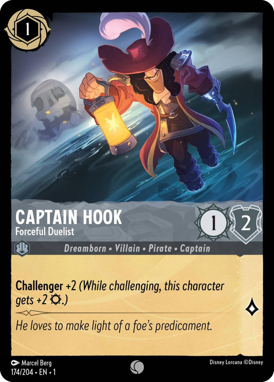 Disney Lorcana - Captain Hook - Forceful Duelist (174/204) (The First Chapter)