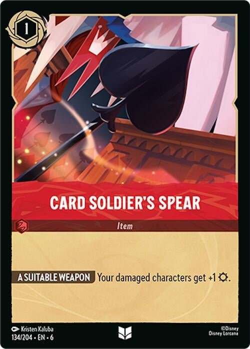 Disney Lorcana - Card Soldier's Spear (134/204) (Azurite Sea)