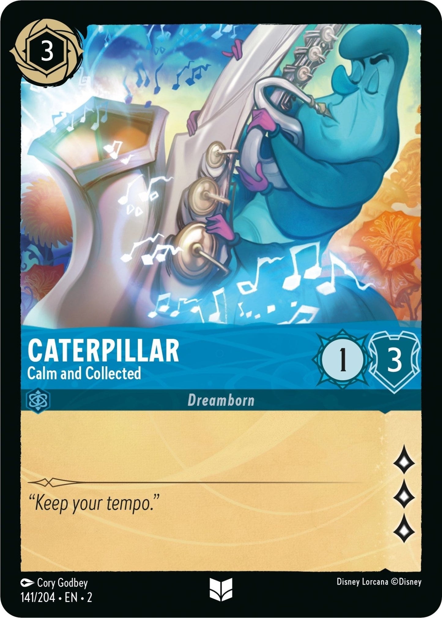 Disney Lorcana - Caterpillar - Calm and Collected (141/204) (Rise of the Floodborn)