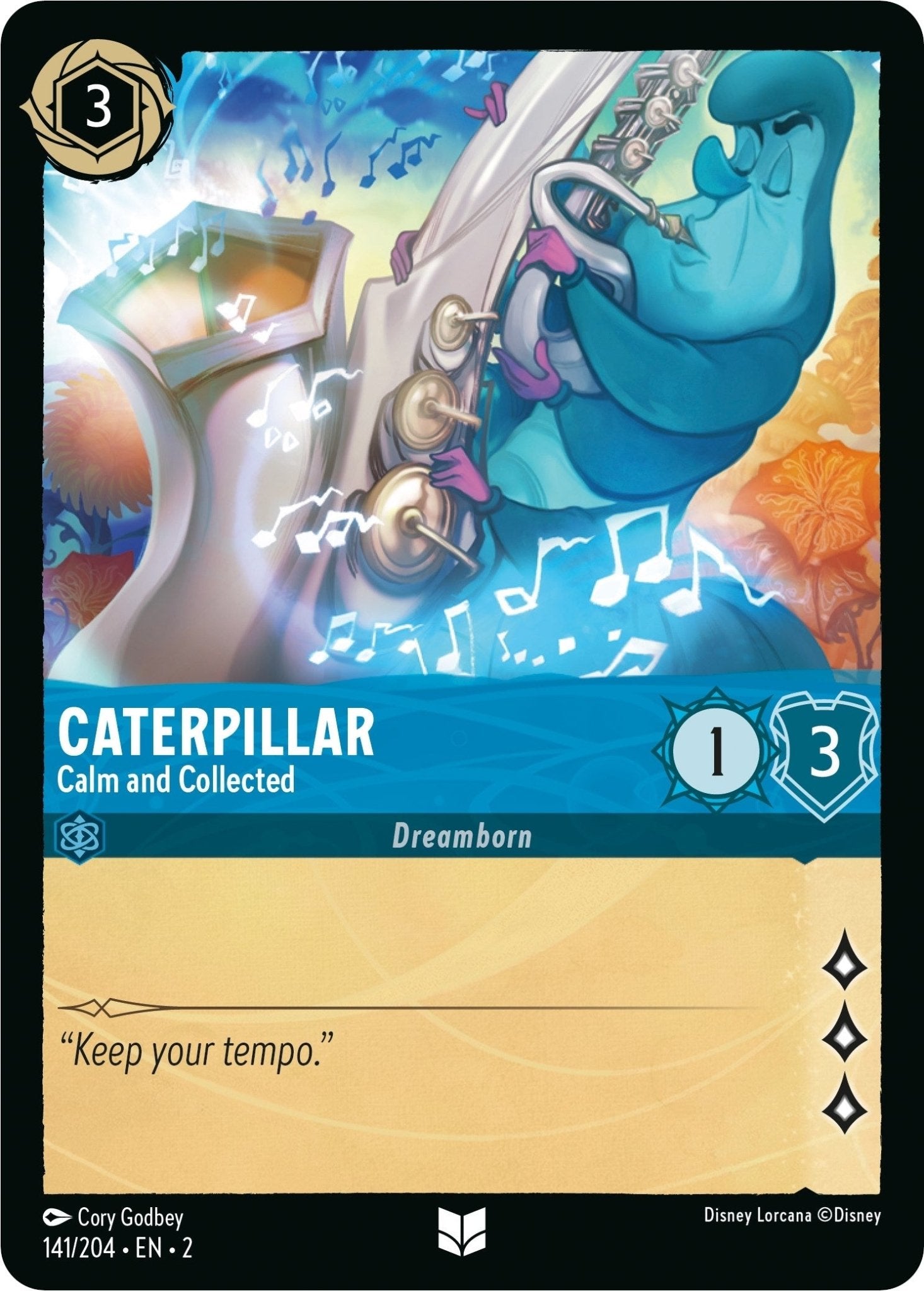 Disney Lorcana - Caterpillar - Calm and Collected (141/204) (Rise of the Floodborn)