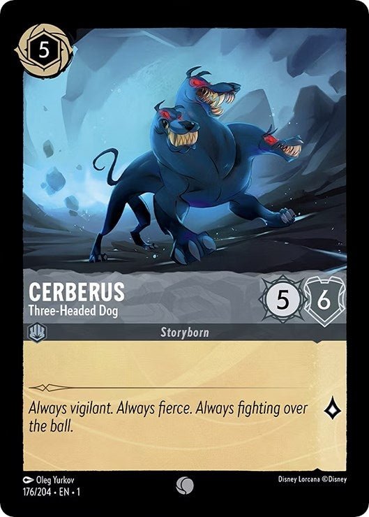 Disney Lorcana - Cerberus - Three - Headed Dog (176/204) (The First Chapter)