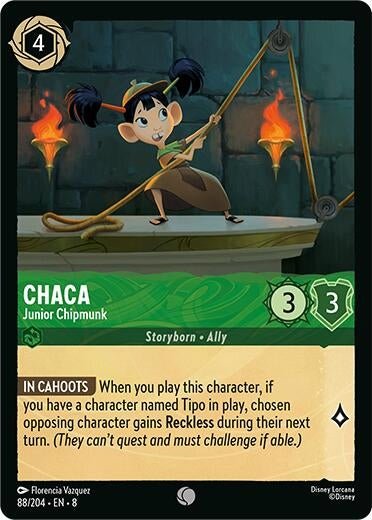 Disney Lorcana - Chaca - Junior Chipmunk (88/204) (Reign of Jafar)