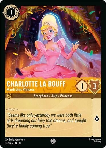 Disney Lorcana - Charlotte La Bouff - Mardi Gras Princess (8/204) (Reign of Jafar)