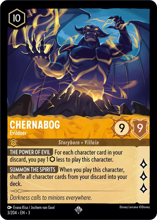 Disney Lorcana - Chernabog - Evildoer (3/204) (Into the Inklands)