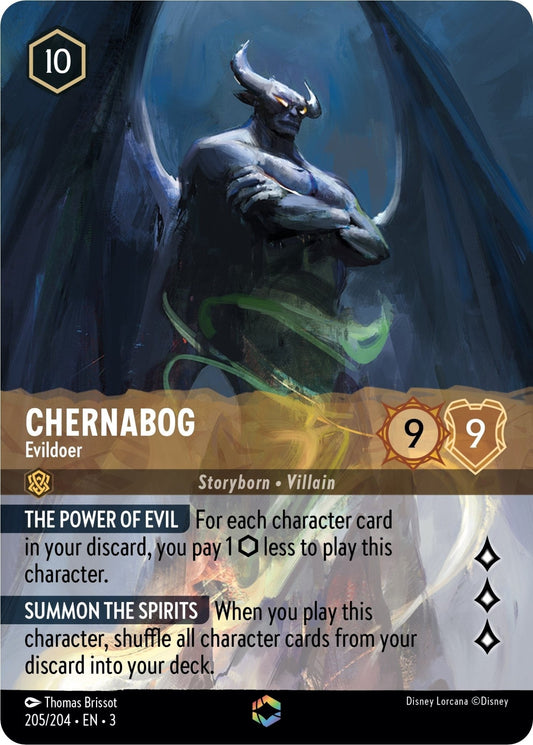 Disney Lorcana - Chernabog - Evildoer (Enchanted) (205/204) (Into the Inklands)