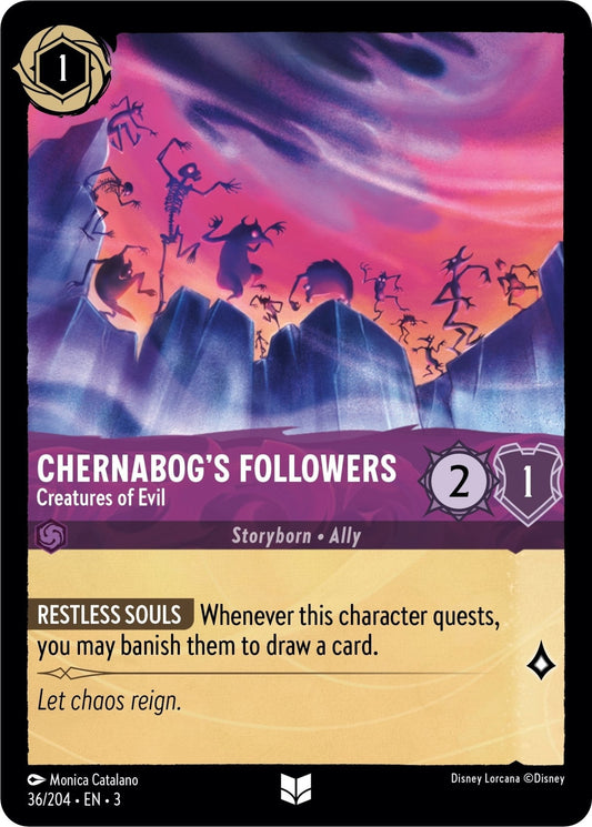 Disney Lorcana - Chernabog's Followers - Creatures of Evil (36/204) (Into the Inklands)