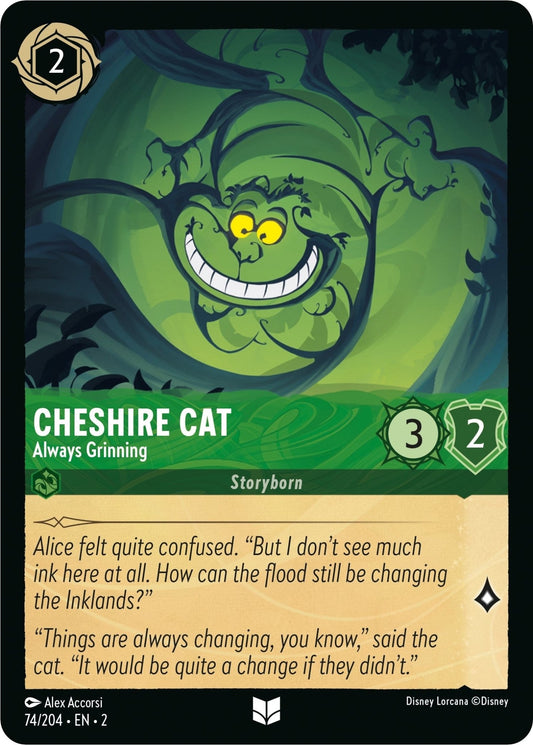 Disney Lorcana - Cheshire Cat - Always Grinning (74/204) (Rise of the Floodborn)