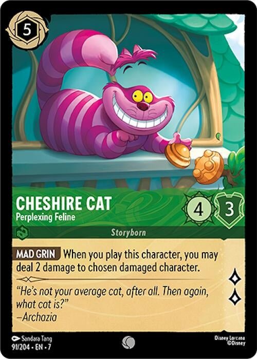 Disney Lorcana - Cheshire Cat - Perplexing Feline (91/204) (Archazia's Island)
