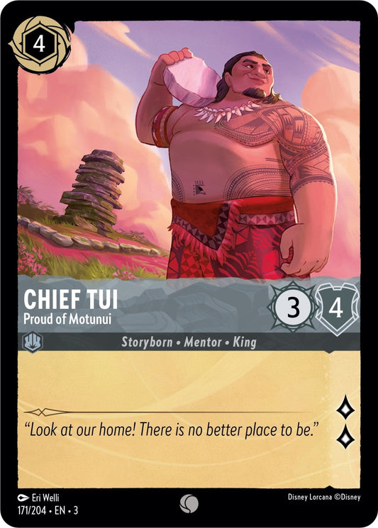 Disney Lorcana - Chief Tui - Proud of Motunui (171/204) (Into the Inklands)