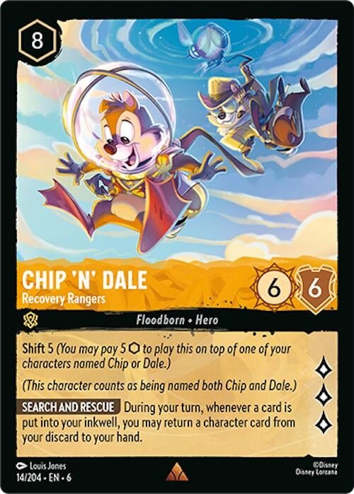 Disney Lorcana - Chip 'n' Dale - Recovery Rangers (14/204) (Azurite Sea)
