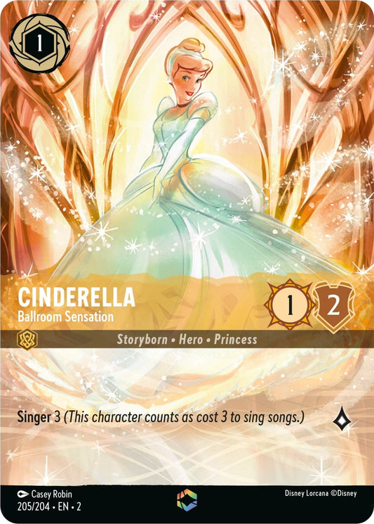 Disney Lorcana - Cinderella - Ballroom Sensation (Enchanted) (205/204) (Rise of the Floodborn)