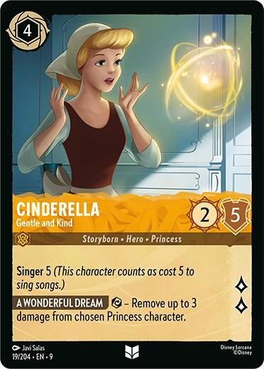 Disney Lorcana - Cinderella - Gentle and Kind (19/204) (Fabled)