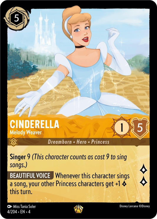 Disney Lorcana - Cinderella - Melody Weaver (4/204) (Ursula's Return)