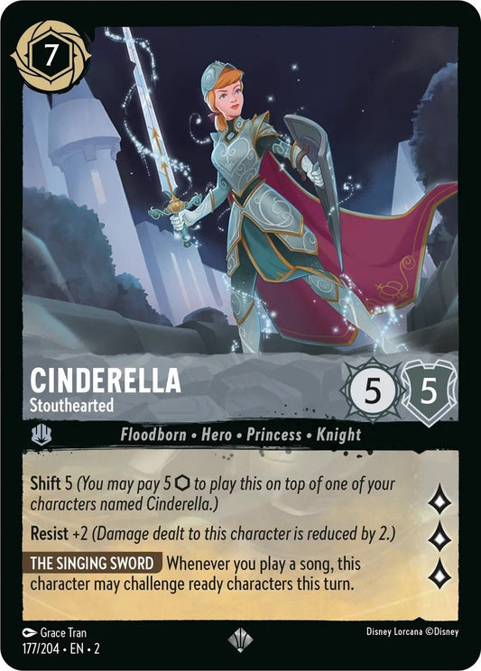 Disney Lorcana - Cinderella - Stouthearted (177/204) (Rise of the Floodborn)