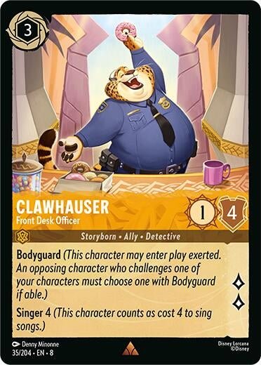 Disney Lorcana - Clawhauser - Front Desk Officer (35/204) (Reign of Jafar)