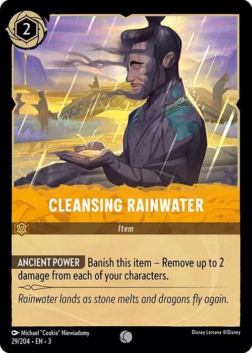 Disney Lorcana - Cleansing Rainwater (29/204) (Into the Inklands)