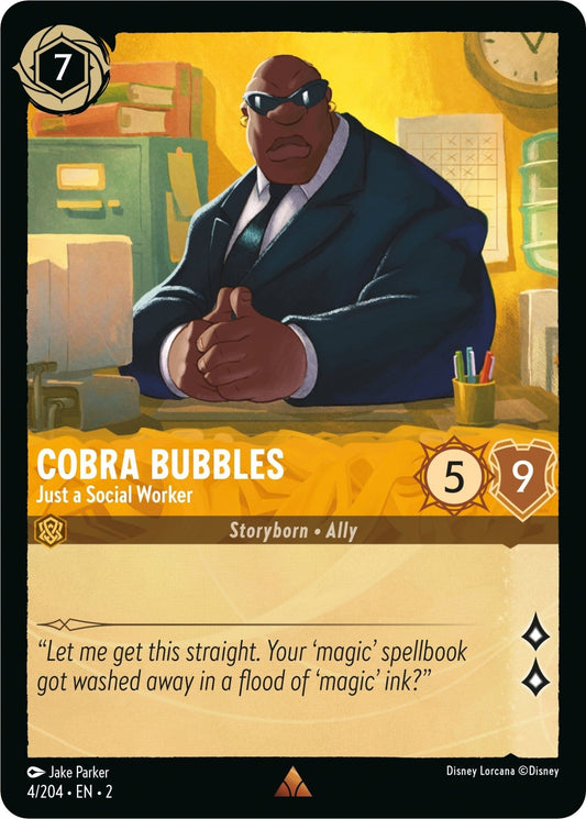 Disney Lorcana - Cobra Bubbles - Just a Social Worker (4/204) (Rise of the Floodborn)