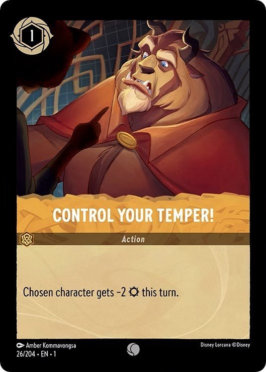 Disney Lorcana - Control Your Temper! (26/204) (The First Chapter)
