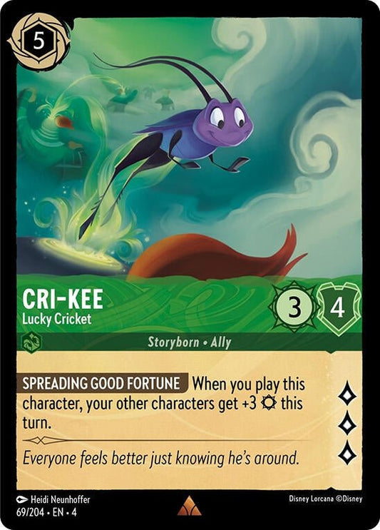 Disney Lorcana - Cri - Kee - Lucky Cricket (69/204) (Ursula's Return)