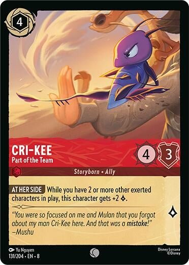 Disney Lorcana - Cri - Kee - Part of the Team (131/204) (Reign of Jafar)