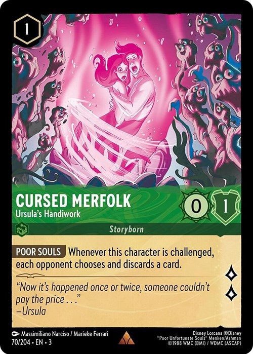 Cursed Merfolk - Ursula's Handiwork (70/204) (Into the Inklands) by LAB7 Malta, Europe
