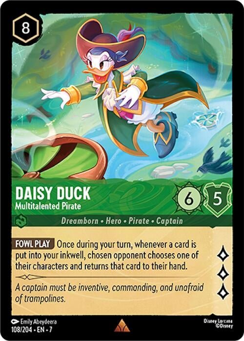 Daisy Duck - Multitalented Pirate (108/204) (Archazia's Island) by LAB7 Malta, Europe