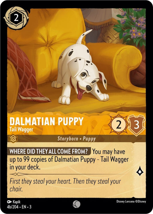 Disney Lorcana - Dalmatian Puppy - Tail Wagger (4b/204) (4b/204) (Into the Inklands)