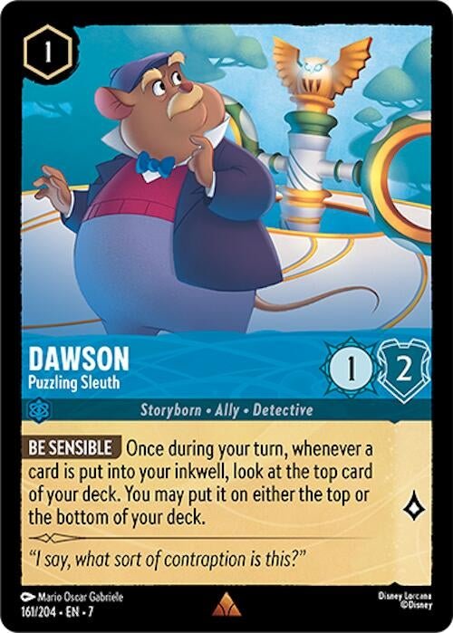 Disney Lorcana - Dawson - Puzzling Sleuth (161/204) (Archazia's Island)