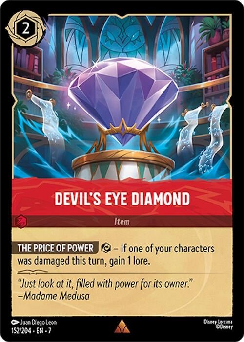 Disney Lorcana - Devil's Eye Diamond (152/204) (Archazia's Island)