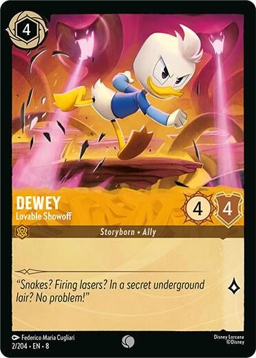 Disney Lorcana - Dewey - Lovable Showoff (2/204) (Reign of Jafar)