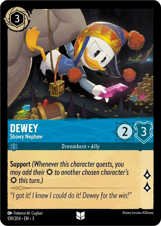 Disney Lorcana - Dewey - Showy Nephew (139/204) (Into the Inklands)