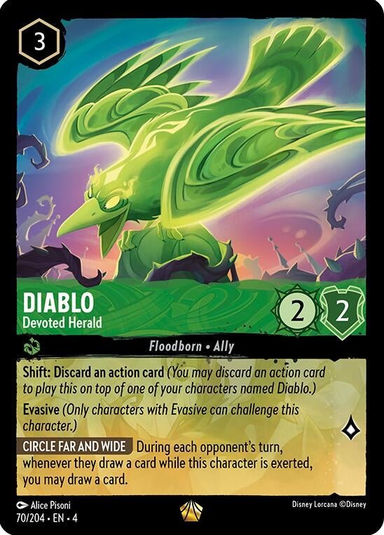 Disney Lorcana - Diablo - Devoted Herald (70/204) (Ursula's Return)