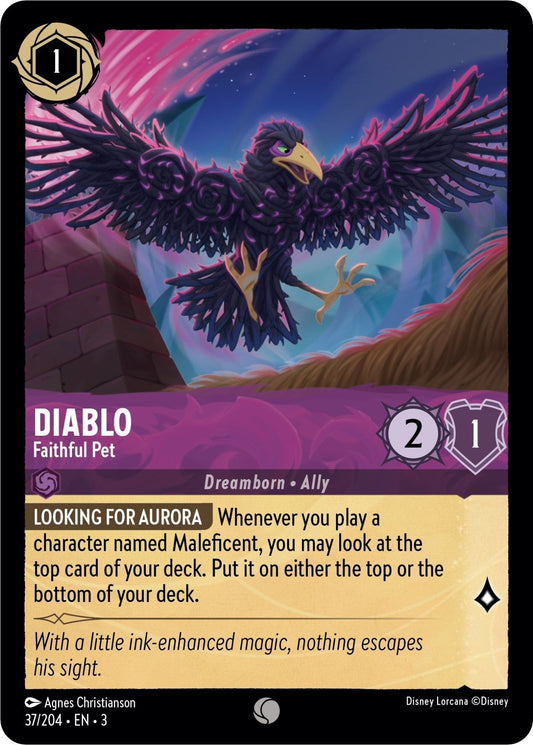Disney Lorcana - Diablo - Faithful Pet (37/204) (Into the Inklands)
