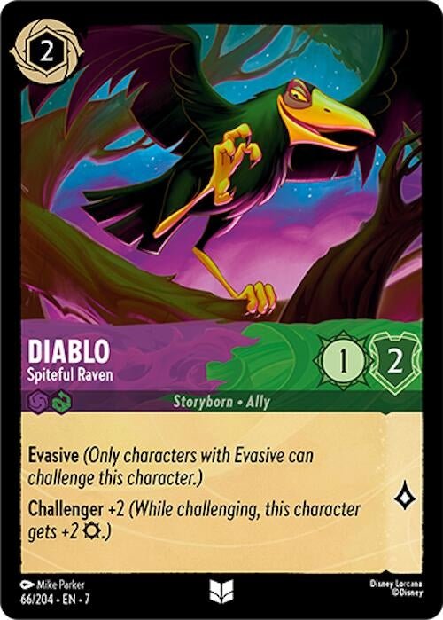 Disney Lorcana - Diablo - Spiteful Raven (66/204) (Archazia's Island)