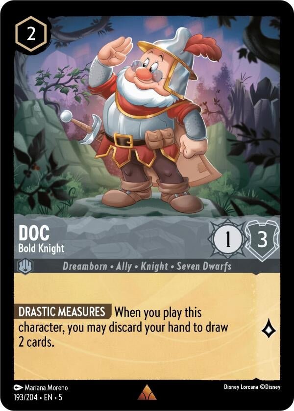 Disney Lorcana - Doc - Bold Knight (193/204) (Shimmering Skies)