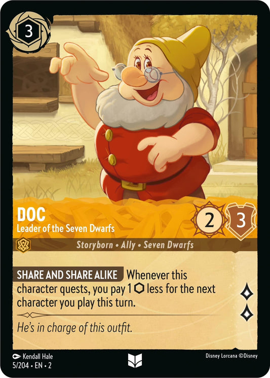 Disney Lorcana - Doc - Leader of the Seven Dwarfs (5/204) (Rise of the Floodborn)