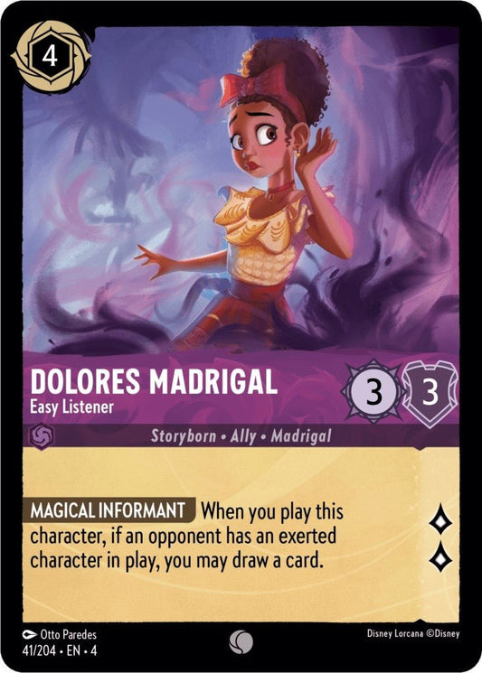 Disney Lorcana - Dolores Madrigal - Easy Listener (41/204) (Ursula's Return)