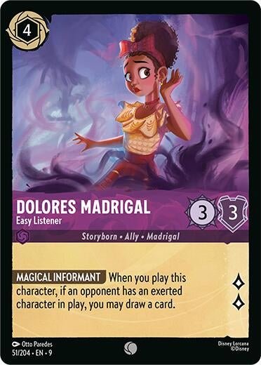 Disney Lorcana - Dolores Madrigal - Easy Listener (51/204) (Fabled)