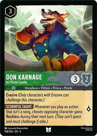 Don Karnage - Air Pirate Leader (108/204) (Reign of Jafar) by LAB7 Malta, Europe