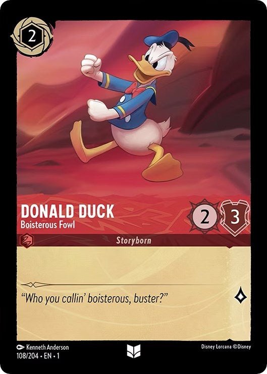 Disney Lorcana - Donald Duck - Boisterous Fowl (108/204) (The First Chapter)