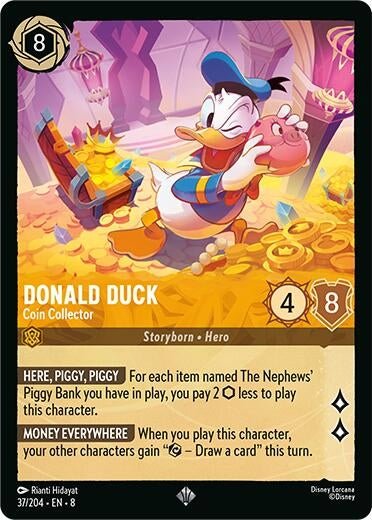 Disney Lorcana - Donald Duck - Coin Collector (37/204) (Reign of Jafar)