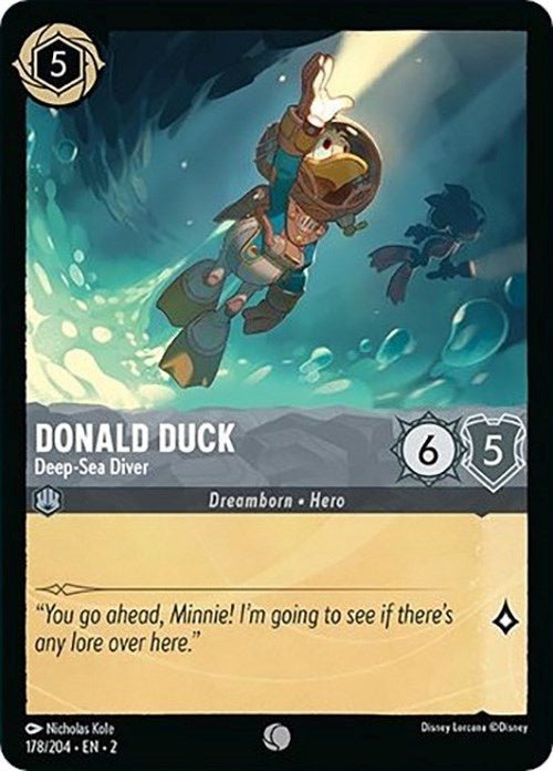 Disney Lorcana - Donald Duck - Deep - Sea Diver (178/204) (Rise of the Floodborn)
