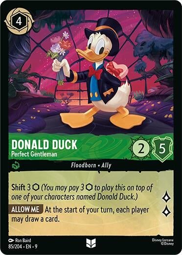 Disney Lorcana - Donald Duck - Perfect Gentleman (85/204) (Fabled)