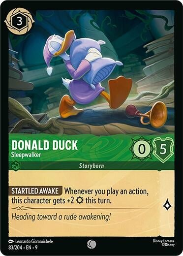 Disney Lorcana - Donald Duck - Sleepwalker (83/204) (Fabled)