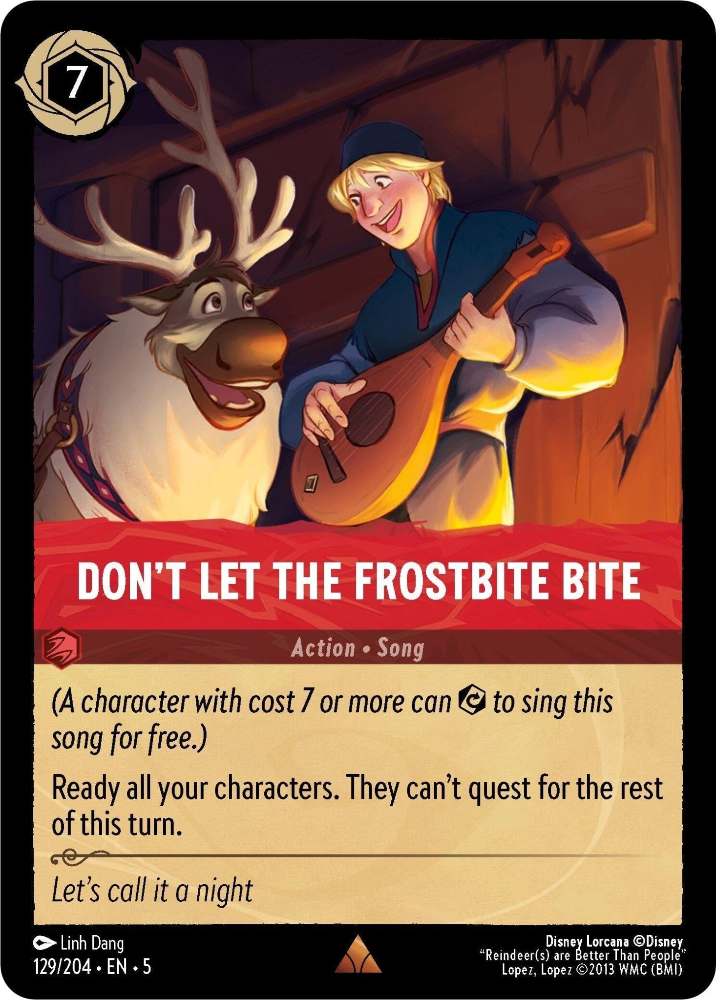 Disney Lorcana - Don't Let the Frostbite Bite (129/204) (Shimmering Skies)