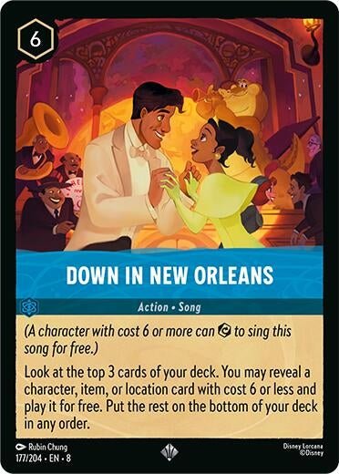 Disney Lorcana - Down in New Orleans (177/204) (Reign of Jafar)