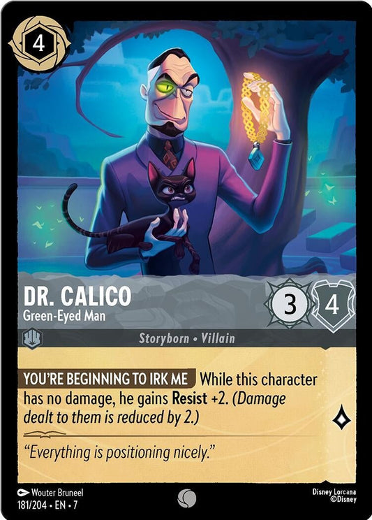 Disney Lorcana - Dr. Calico - Green - Eyed Man (181/204) (Archazia's Island)